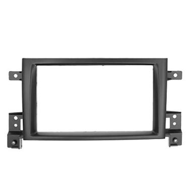 Imagem de YuYue Painel estéreo de rádio para Suzuki Grand Vitara 2005 2006 2007 2008-2017 2 Din Car Radio Frame Fascia Panel DVD Stereo CD Panel Dash Mount Kit de instalação de reequipamento quadro (preto)