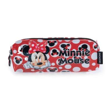 Imagem de Estojo Escolar Feminino Disney Minnie Vermelho - Bagaggio, U