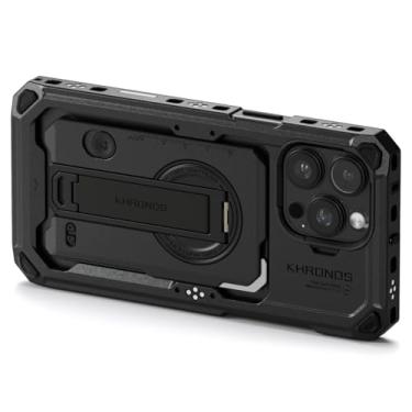 Imagem de Tilta Capa Khronos compatível com iPhone 16 Pro Max – Preta | Acessórios para produção de filmes móveis | Gaiola da câmera do telefone | Equipamento de vídeo para celular TK-IP16-PMFC-B