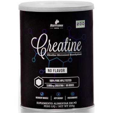 Imagem de Creatine 200 Mesh Creatina Monohidratada Micronizada Bodyfarma Sem Sabor - 255g 85 doses