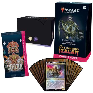 Imagem de Magic The Gathering As Cavernas Perdidas de Ixalan Deck de Commander, Ritos de Sangue com 100 Cartas e Acessórios