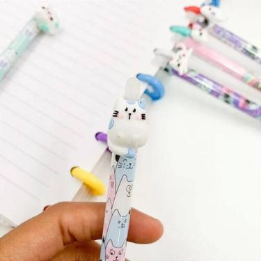 Imagem de Caneta Clic Gel Apagável Gatinho 0.5mm - Tinta Termossensível Azul - I