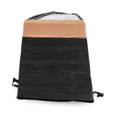 Imagem de menolana Simulação de saco de dormir RC Acessórios para carro Compacto dobrável Substituição Miniatura Esportes Bolsas de viagem Bagageiro para 1/10, Preto