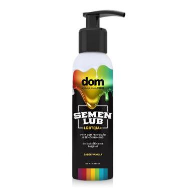 Imagem de Lubrificante Beijável Semen Lub Vanilla 100ml - Textura Cremosa - DOM