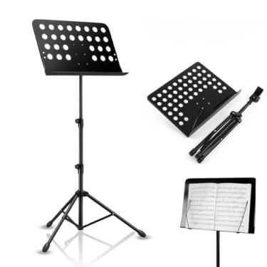 Imagem de Estante de Partitura Maestro Púlpito Dobrável com Tripé, Suporte para Livros, Pastas e Músicas Ideal para Igrejas, Corais e Ensaios Musicais pastas tablets e celular igrejas shows