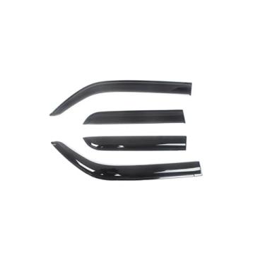 Imagem de GRJQRKHZ Defletor de janela lateral de carro para L&and para R&Over Discovery L322 2004-2012 Weathershied viseira de porta vento sol proteção chuva janela lateral defletores de vento