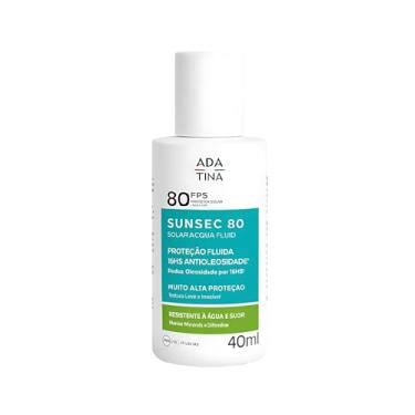Imagem de Ada Tina Protetor Solar Facial Sunsec Acqua Fluid FPS 80 40ml | Controla a Oleosidade por 16 Horas | Toque Seco | Textura Fluida de Rápida Absorção | Uniformiza o Tom de Pele