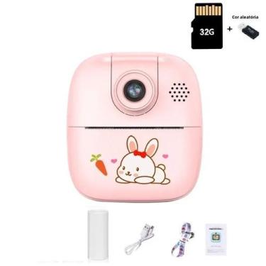 Imagem de Câmera Digital Infantil Portátil Mini Com Impressora Térmica Multifunc