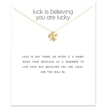 Imagem de Colar de pérolas da amizade, elefante da sorte, estrela de pérola, pingente de círculo para mulheres, cartão de presente, Small, Metal, Sem Pedra Preciosa