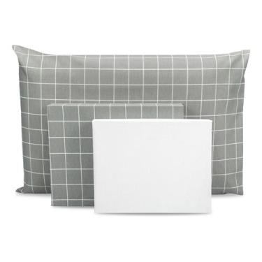 Imagem de Lençol Solteiro 4 Pçs Estampado Percal 180 Fios Bainha 2025 - Bem Me Q