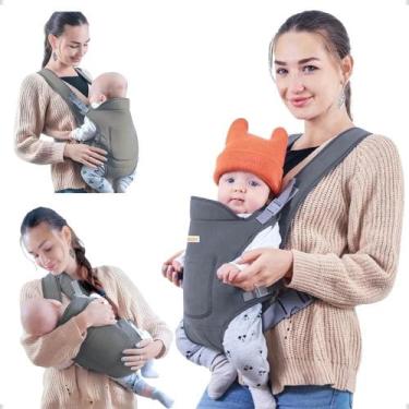 Imagem de Carregador Canguru Bebê Ergonômico de Bebê Bolsa para Passeio Infantil