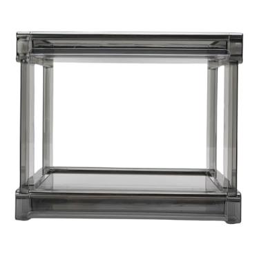 Imagem de Cffuvros Organizador de Mesa, Armazenamento Científico Em Camadas, Grande Capacidade, Organizador de Prateleira de Mesa PET para Saquinhos de Chá, Cápsulas de Café, Lanches (Preto Transparente)