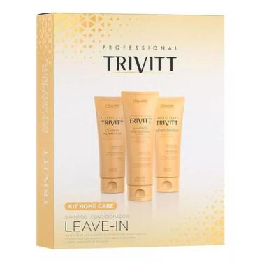 Imagem de Kit Manutenção Home Care Trivitt Com Leave-in Hidratante