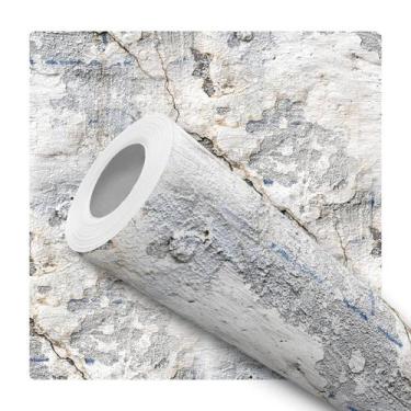 Imagem de Papel De Parede Adesivo Estilo Industrial Cimento Envelhecido Quarto S