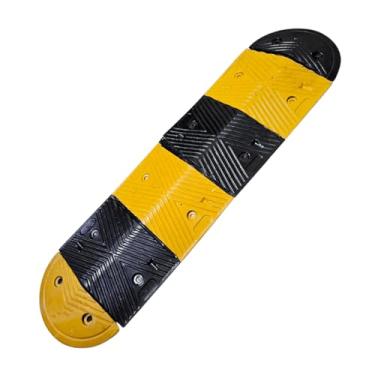 Imagem de Lombada de Borracha Com Acabamento Lateral Quebra Molas Estacionamento Condominio Escola Shopping Redutor Velocidade