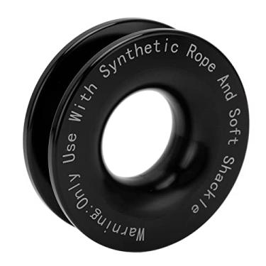 Imagem de Anel de Recuperação de Guincho, 41000 Libras, Força de Ruptura, Manilha Macia, 7/16 pol. 1/2 pol. Com 3/16 pol. 1/4 pol. 3/8 pol., Cordas, Caminhões, Suvs, Atvs (Preto)