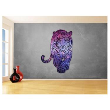 Imagem de Papel De Parede 3D Animais Pop Art Tigre Felino 3,5M Pxa141 - Você Dec