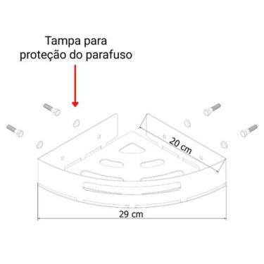 Imagem de Kit 2 Porta Temperos E Condimentos De Parede Branco Multiuso - Metalcr