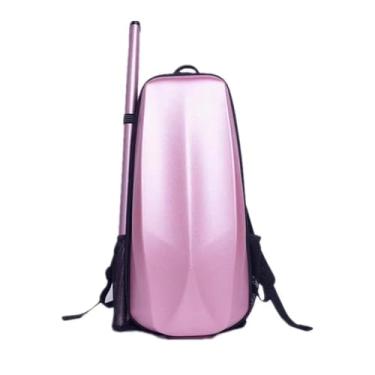 Imagem de Estojo De Violino Composto De Fibra De Carbono 4/4 Armazenamento De Casca Dura Protege Saco De Caixa De Violino Mochila À Prova De Choque À Prova D'água Estojo para instrumento de violino(Pink)