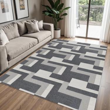 Imagem de Tapete para Quarto e Sala 2,00m x 2,50m Maya Luxo Antiderrapante (Cinza Escuro)