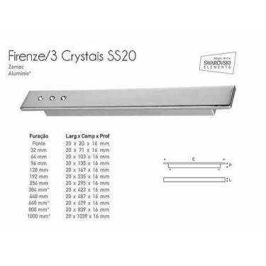 Imagem de Puxador Barra Firenze Swa Cromado 384Mm - Gruppa