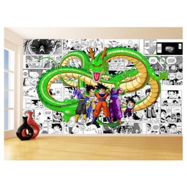 Imagem de Papel De Parede Dragon Ball Goku Vegeta Anime 3,5M Dbz176 - Você Decor