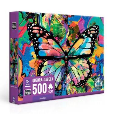 Imagem de Quebra Cabeça Puzzle Borboleta 500 Peças Game Office - Toyster