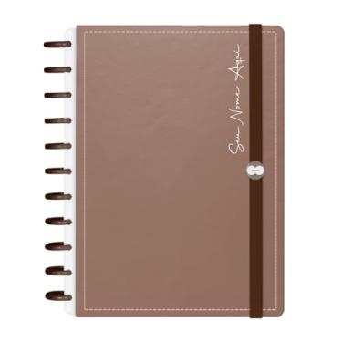 Imagem de Caderno De Disco Iscool Inteligente 140 Folhas Personalizado Solid Metallic Capuccino G+