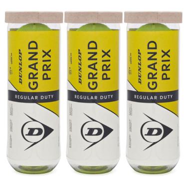 Imagem de Bola de Tênis Dunlop Grand Prix Regular Duty Saibro - Pack com 3 Tubos