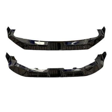 Imagem de Compatível com BMW X3MX4MF97F98 X5MF95 X6MF96 2024+ Spoiler de lábio do para-choque dianteiro estilo fibra de carbono preta em ABS Kit de carroceria de queixo dianteiro de corrida(For X5M)