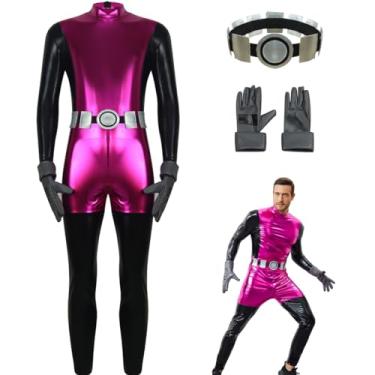 Imagem de Gvnphal Fantasia masculina de cosplay da Fera com luvas de cinto, conjuntos completos de Halloween para adultos 3GG