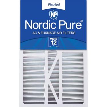 Imagem de Nordic Pure 40 x 63 x 13 cm (tamanho real: 38 x 63 x 53 x 14 cm) Goodman/Carrier/Amana Filtro de ar MERV 12 de substituição, 1 unidade