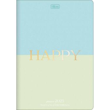 Imagem de Planner Grampeado 17,8 x 25,4 cm Happy 90 G 2025 Tilibra 4316