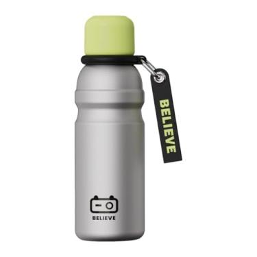 Imagem de MotiveTech Garrafa de água térmica de aço inoxidável de 600ml para carro, esportes e atividades ao ar livre, Lasca