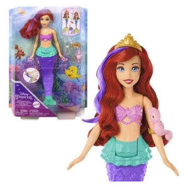 Imagem de Boneca Disney Ariel Com Barbatana Mágica Mattel Hpd43