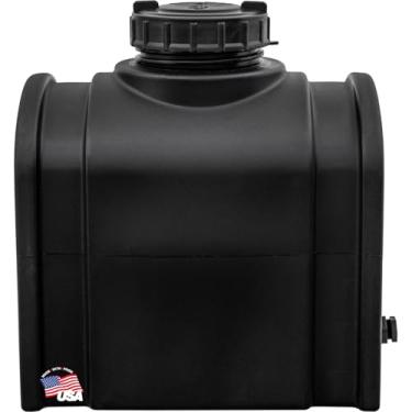 Imagem de RomoTech 82123875 Tanque de água de reservatório abobadado de polietileno, 8 galões, feito nos EUA, tanque de poliéster preto para água e líquidos não inflamáveis, resistente a UV, ideal para uso