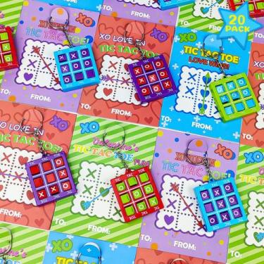 Imagem de Chaveiros Tic Tac Toe - Pacote com 20 Unidades para Crianças