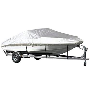 Imagem de Capa para Barco 11-22ft iate em forma de V à prova chuva Protetor casco contra raios solares Tecido Oxford Taffeta 190T Anti-Idade