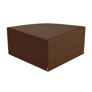 Imagem de Children's Factory Pufe de canto grande, cadeiras infantis mistas, sofás, pufes e cubos de canto, cheio de espuma e resistente à água, assento flexível para sala de aula, nogueira