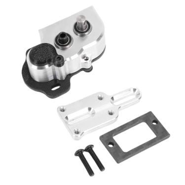 Imagem de Zyyini Caixa de Engrenagens Minúscula da Transmissão do Portal da Fibra do Carbono para o Chassi Crawler Lcg de Rc, Atualização Ideal para Buscadores de Desempenho