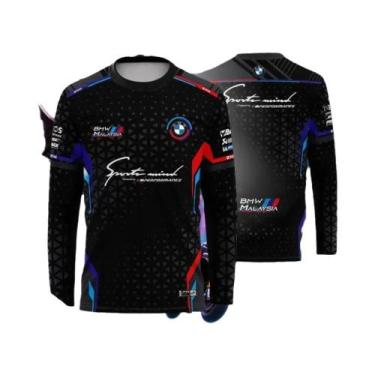 Imagem de Camiseta Masculina De Manga Comprida Com Estampa BMW, Respirável, De S