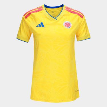 Imagem de Camisa Seleção Colômbia Home Torcedor 2026 s/n Adidas Feminina-Feminino