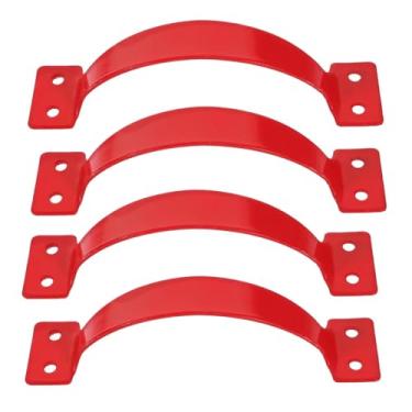 Imagem de Baoblaze Conjunto de 4 puxadores de escada em ferro para playground, estrutura de escalada, brinquedos e salas de jogos.