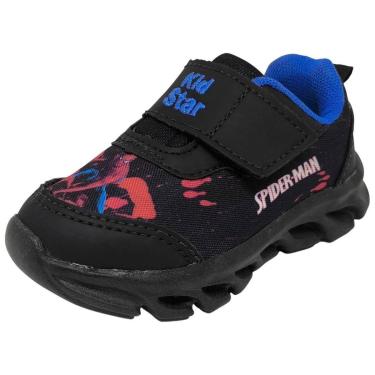Imagem de Tenis Infantil Menino Homem Aranha Luz Led Leve Kid Star-Masculino