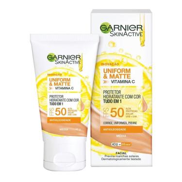 Imagem de Protetor Solar Hidratante Garnier Uniform & Matte Vitamina C Média-Unissex