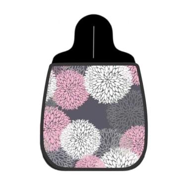 Imagem de Lixeira De Carro Organizador Lixinhocar Dalias Rosas e Brancas