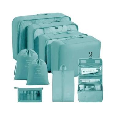 Imagem de Conjunto Organizador De Viagem 7/8/9/10 Peças Cubos De Embalagem Sacos