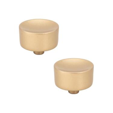 Imagem de Puxadores para Armários, Móveis e Gavetas Torralba Yuma 194, Conjunto de 2 (Dourado Fosco)