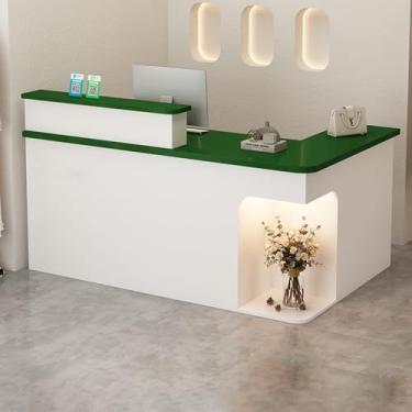 Imagem de Mesa de recepção, recepção, recepção pequena, balcão de loja, mesa de recepção em forma de L, balcão de caixa, balcão de recepção, mesa de recepção de salão, mesa de recepção em pé, mesa de recepção