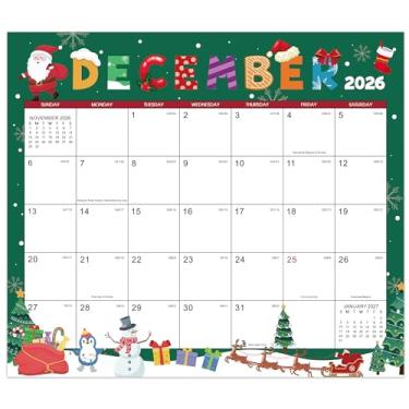 Imagem de Calendário magnético 2026 para geladeira, 33 cm × 28,4 cm, calendário magnético 2026, janeiro de 2026 a dezembro de 2026, perfeito para planejamento, 12 tópicos (festivais)